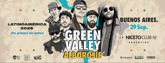 Green Valley meets Alborosie at Niceto Club (18+)