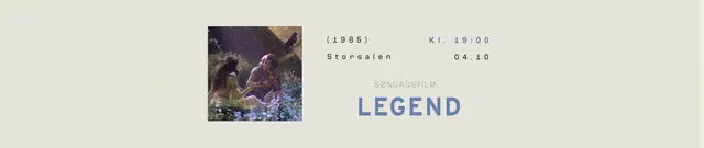 Søndagsfilm: Legend (1985)