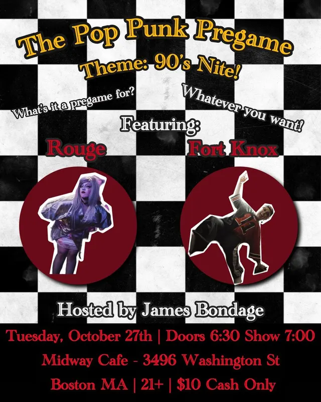 The Pop Punk Pregame (drag/burlesque) ft. Rouge, Fort Knox, James Bondage
