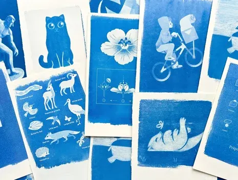 Printmaking with Cyanotype