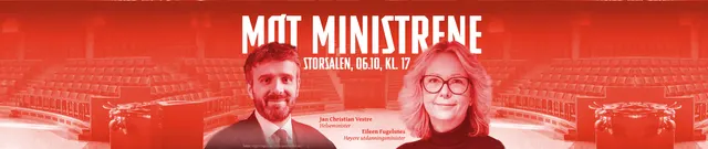 Møt ministrene: Helseministeren og høyere utdanningsministeren til Storsalen
