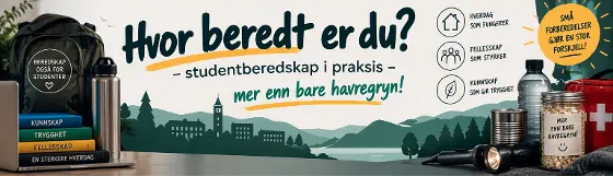 Hvor beredt er du? – studentberedskap i praksis – mer enn bare havregryn! (28. oktober)