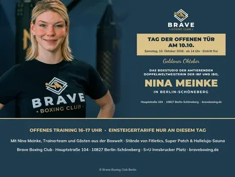 Open Day at the Brave Boxing Club with double world champion (IBF and IBO) Nina Meinke