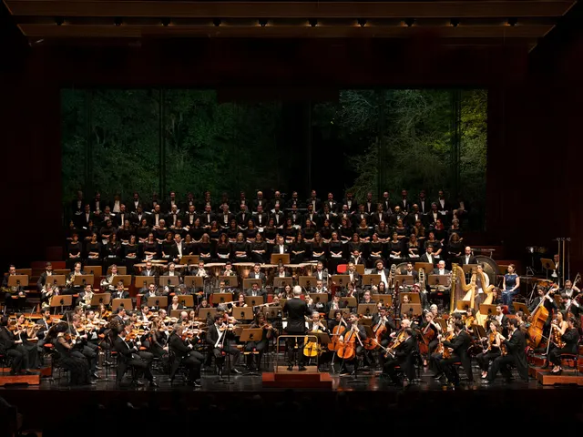 No palco com a Orquestra