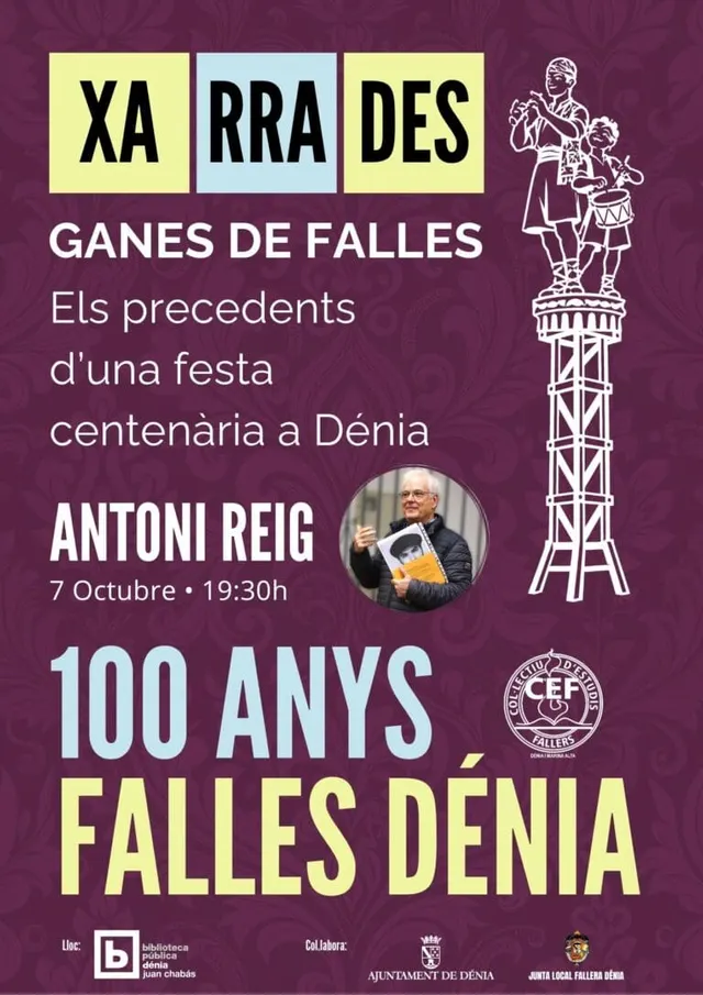 Charla con Antonio Reig para conmemorar los 100 años de las Fallas en Dénia