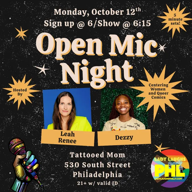 Lady Laughs Philly: Open Mic Night // October 2026