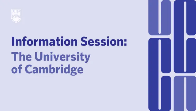 Information Session: The University of Cambridge