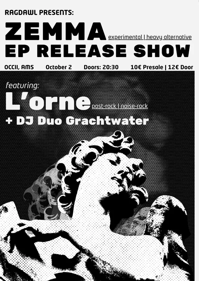 Zemma EP Release Show with L'orne and DJ Duo Grachtwater
